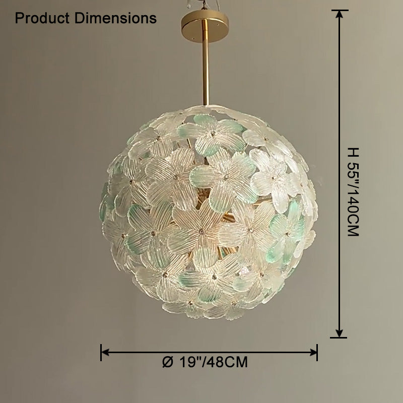 WOMO Glass Orb Chandelier-WM2404