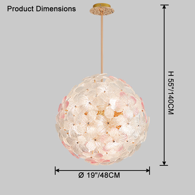 WOMO Glass Orb Chandelier-WM2404