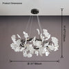 WOMO Gingko Runder Kronleuchter-WM2414 thumbnail