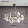 WOMO Gingko Runder Kronleuchter-WM2414 thumbnail
