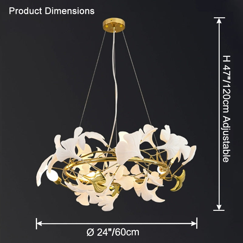 WOMO Gingko Round Chandelier-WM2422