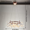 WOMO Design Kronleuchter Rund Wohnzimmer-WM2435 thumbnail