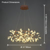 WOMO Design Kronleuchter Rund Wohnzimmer-WM2435 thumbnail