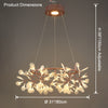 WOMO Design Kronleuchter Rund Wohnzimmer-WM2435 thumbnail