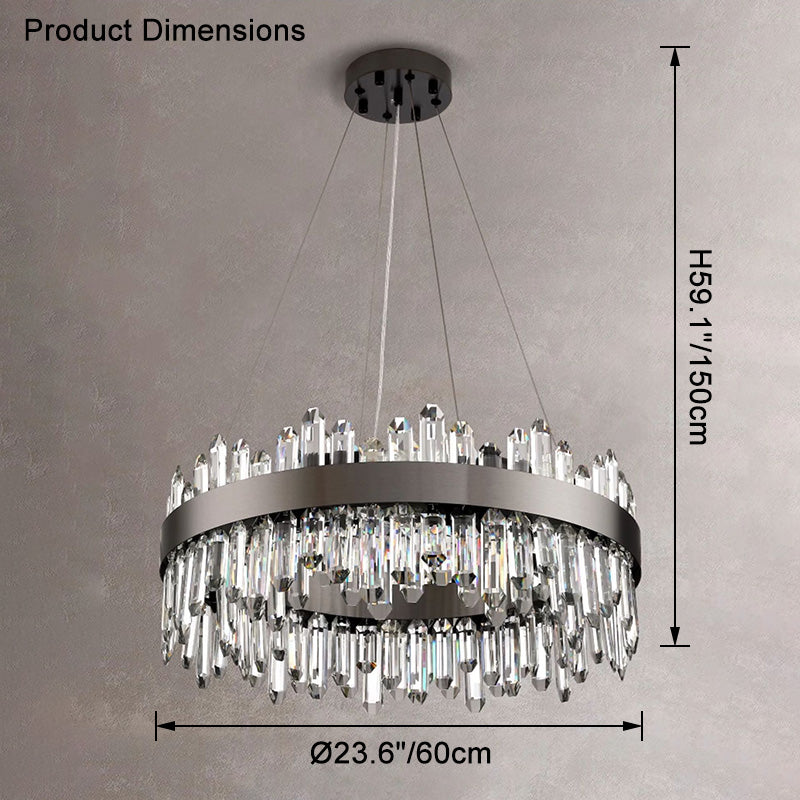 WOMO Round Crystal Chandelier-WM2488a