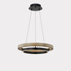 WOMO LED Kronleuchter Ring Esstisch Holz Landhaus Modern-WM2492 thumbnail