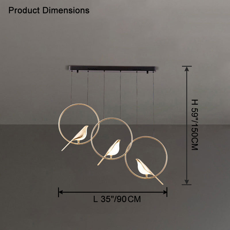 WOMO Gold Bird Chandelier-WM2512a