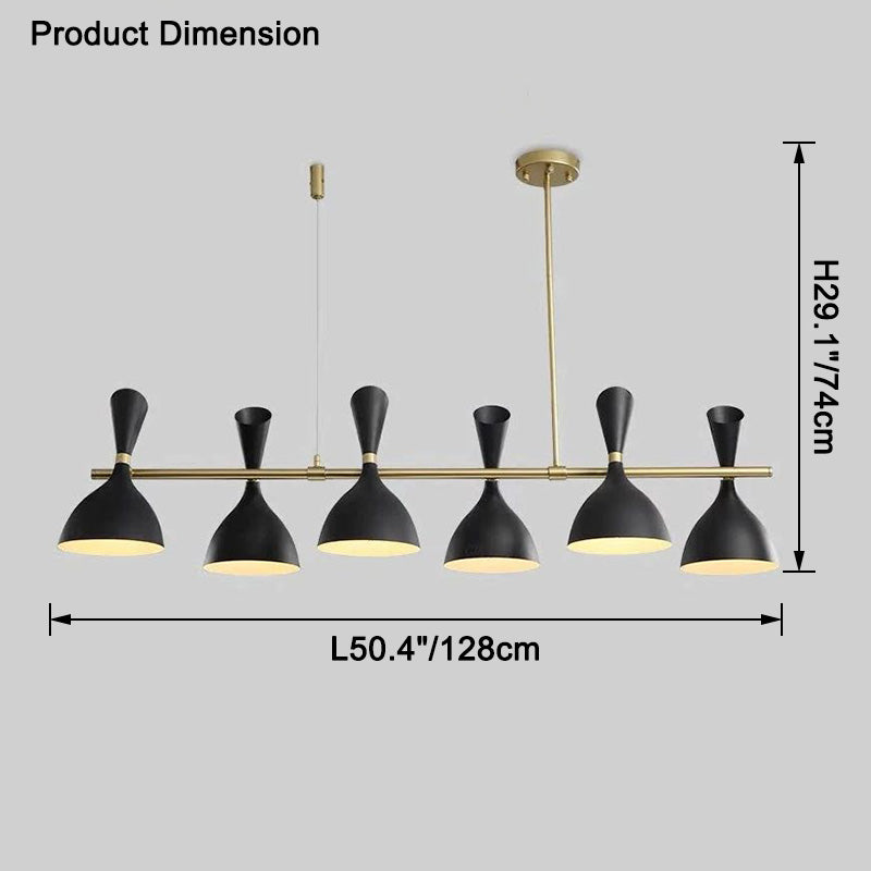 WOMO Adjustable Linear Chandelier-WM2529