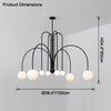 WOMO Mid Century Kronleuchter Glaskugeln im Wohnzimmer-WM2522 thumbnail
