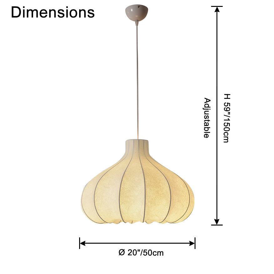 WOMO Pumpkin Silk Pendant Light-WM2568