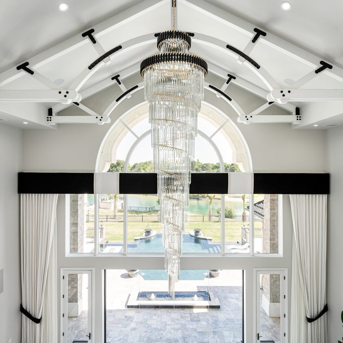WOMO Cascading Crystal Prism Chandelier-WM2570