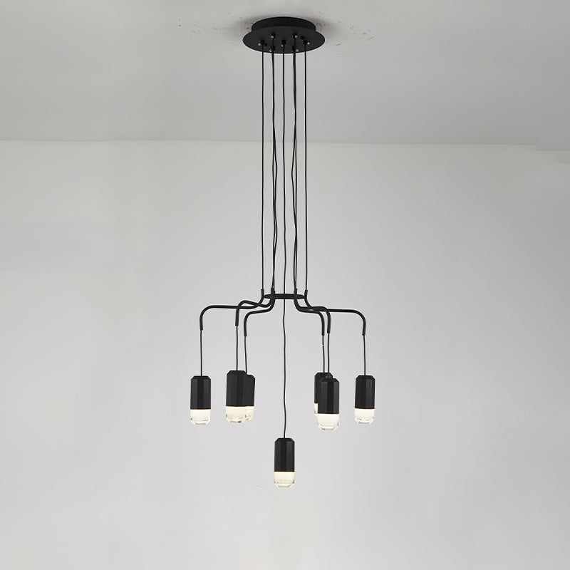 WOMO Black Drop Chandelier -WM2610