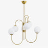 WOMO Mid Century Kronleuchter Gold Glaskugeln-WM2625 thumbnail