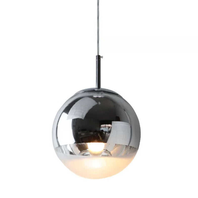 WOMO Gold Chrome Globe Pendant Light-WM2691