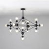 WOMO Sputnik Kronleuchter Wohnzimmer Modern Glas-WM2704 thumbnail
