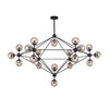 WOMO Sputnik Kronleuchter Wohnzimmer Modern Glas-WM2704 thumbnail