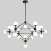 WOMO Sputnik Kronleuchter Wohnzimmer Modern Glas-WM2704 thumbnail