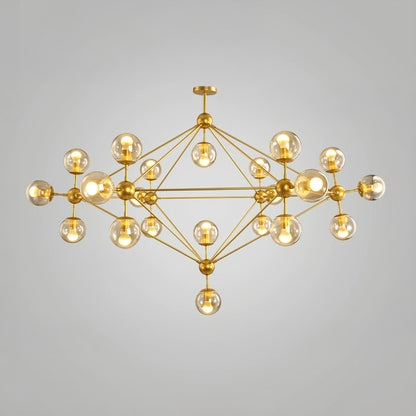 WOMO Sputnik Kronleuchter Wohnzimmer Modern Glas-WM2704