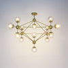 WOMO Sputnik Kronleuchter Wohnzimmer Modern Glas-WM2704 thumbnail
