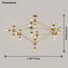 WOMO Sputnik Kronleuchter Wohnzimmer Modern Glas-WM2704 thumbnail