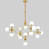 WOMO Sputnik Kronleuchter Wohnzimmer Modern Glas-WM2704 thumbnail