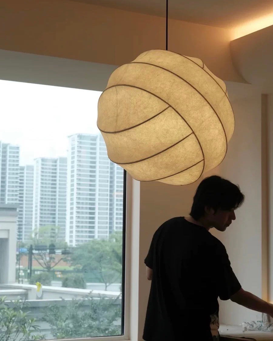 WOMO Globe Silk Pendant Light-WM2759