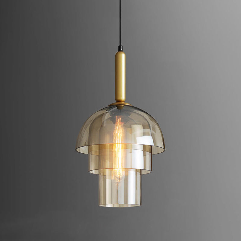 WOMO Glass Bell Pendant Light-WM2789