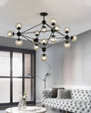 WOMO Sputnik Kronleuchter Wohnzimmer Modern Glas-WM2704 thumbnail