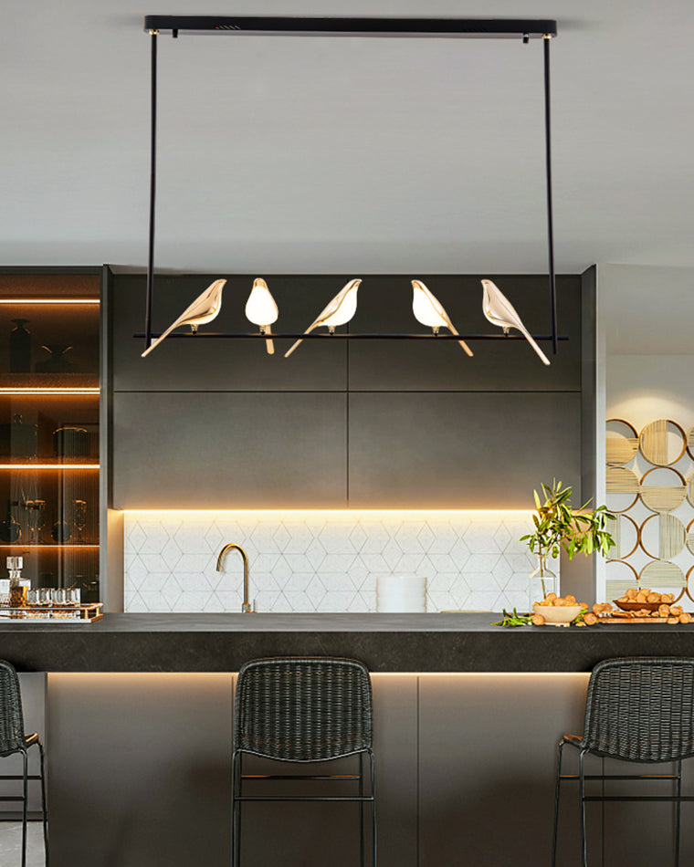 WOMO Gold Bird Linear Chandelier-WM2512b