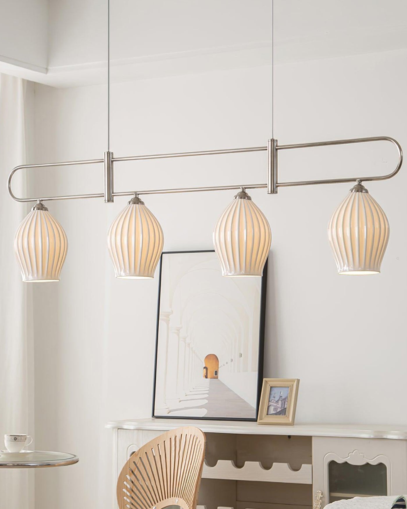 WOMO Ceramic Bud Linear Chandelier-WM2121b