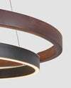 WOMO LED Kronleuchter Ring Esstisch Holz Landhaus Modern-WM2492 thumbnail