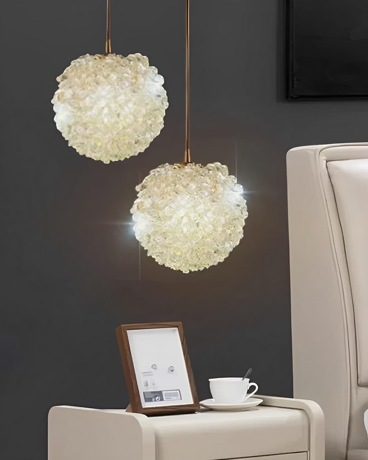 WOMO Small Crystal Globe Pendant Light-WM2367