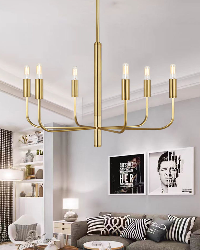 WOMO Gold Candlestick Chandelier-WM2509