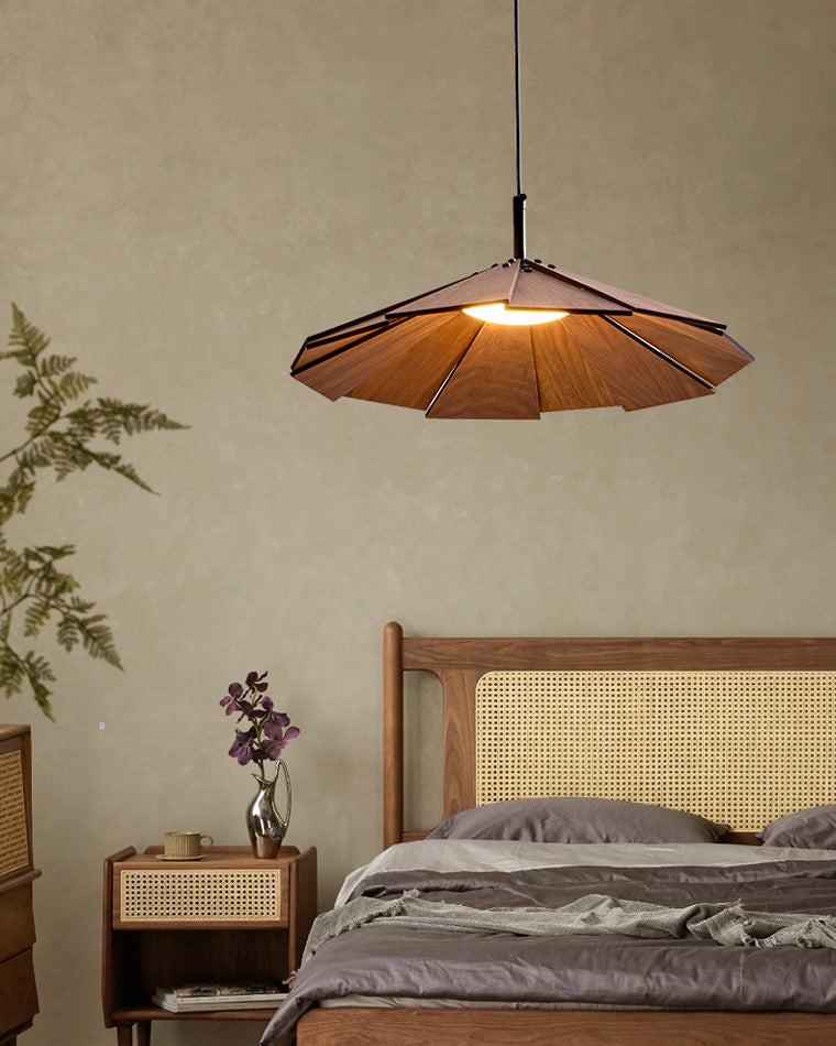 WOMO Petal Wood Pendant Light-WM2525