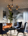 WOMO Sputnik Kronleuchter Wohnzimmer Modern Glas-WM2704 thumbnail