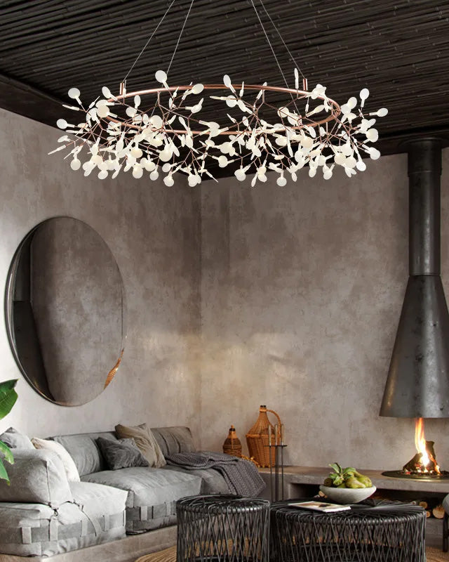 WOMO Design Kronleuchter Rund Wohnzimmer-WM2435