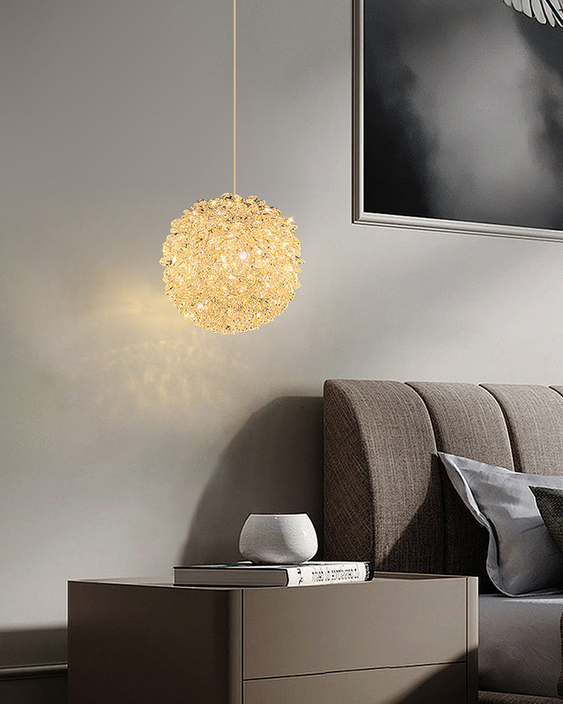 WOMO Small Crystal Globe Pendant Light-WM2367