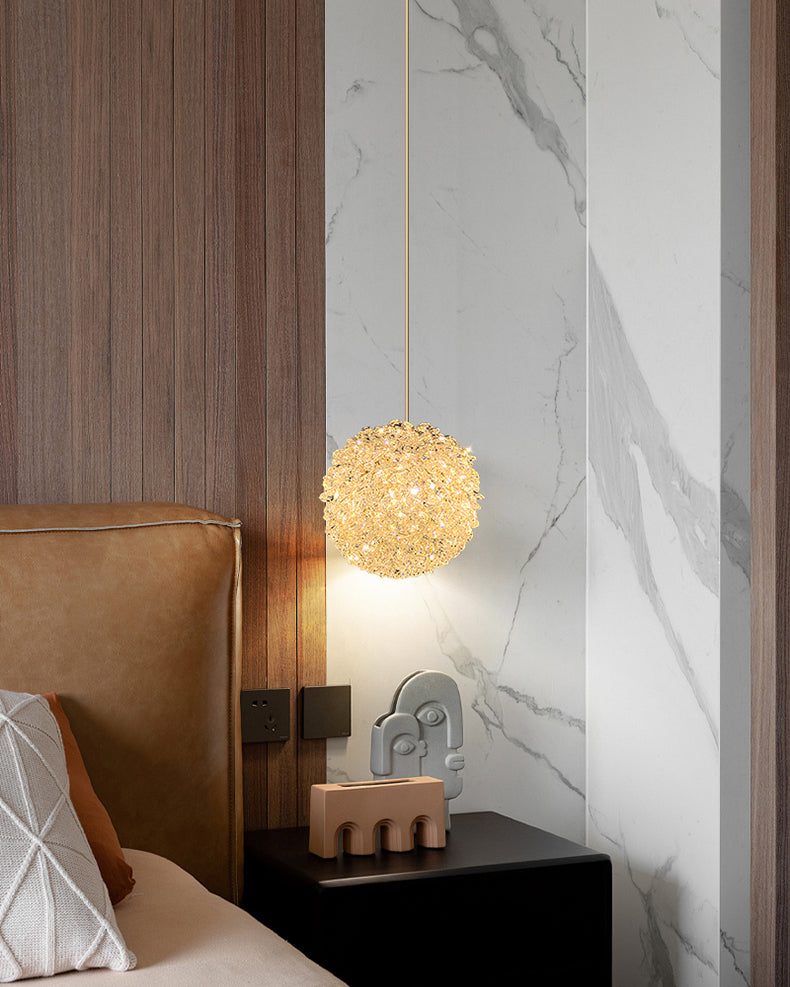 WOMO Small Crystal Globe Pendant Light-WM2367