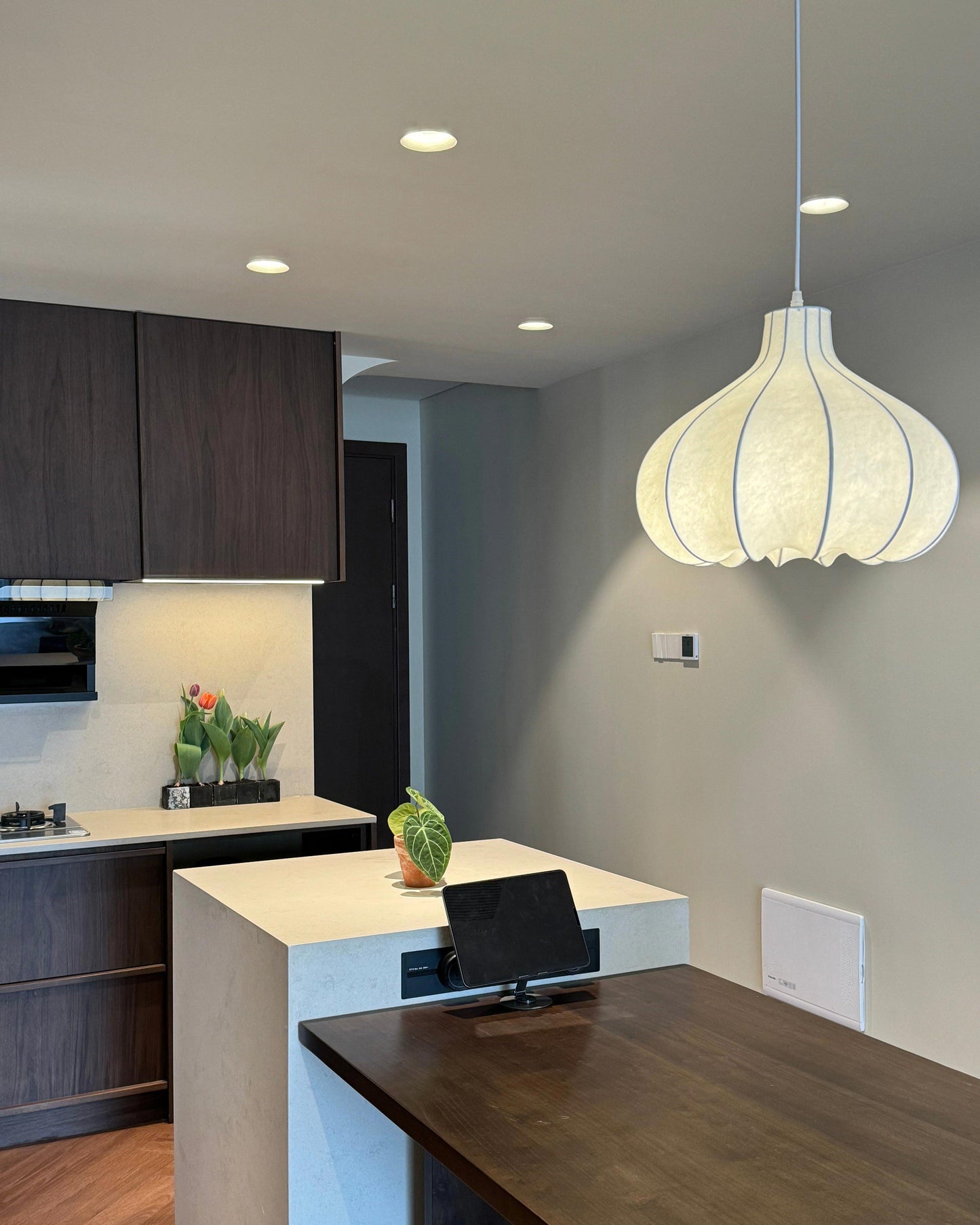 WOMO Pumpkin Silk Pendant Light-WM2568