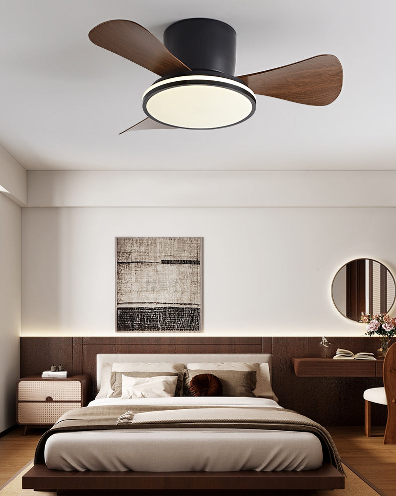WOMO Small Low Profile Ceiling Fan Lamp - WM5166