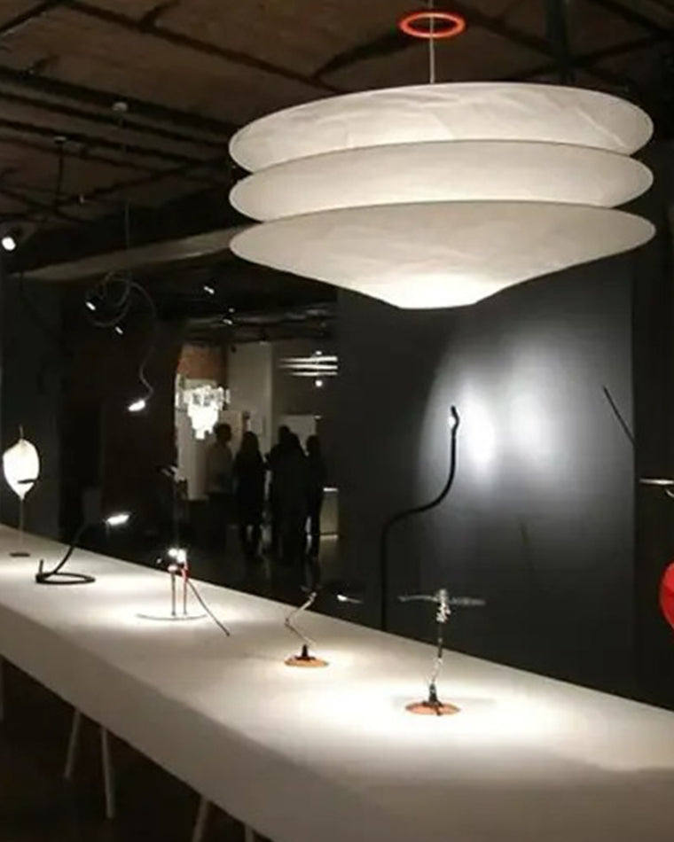 WOMO Tiered Cone Rice Paper Pendant Light-WM2775