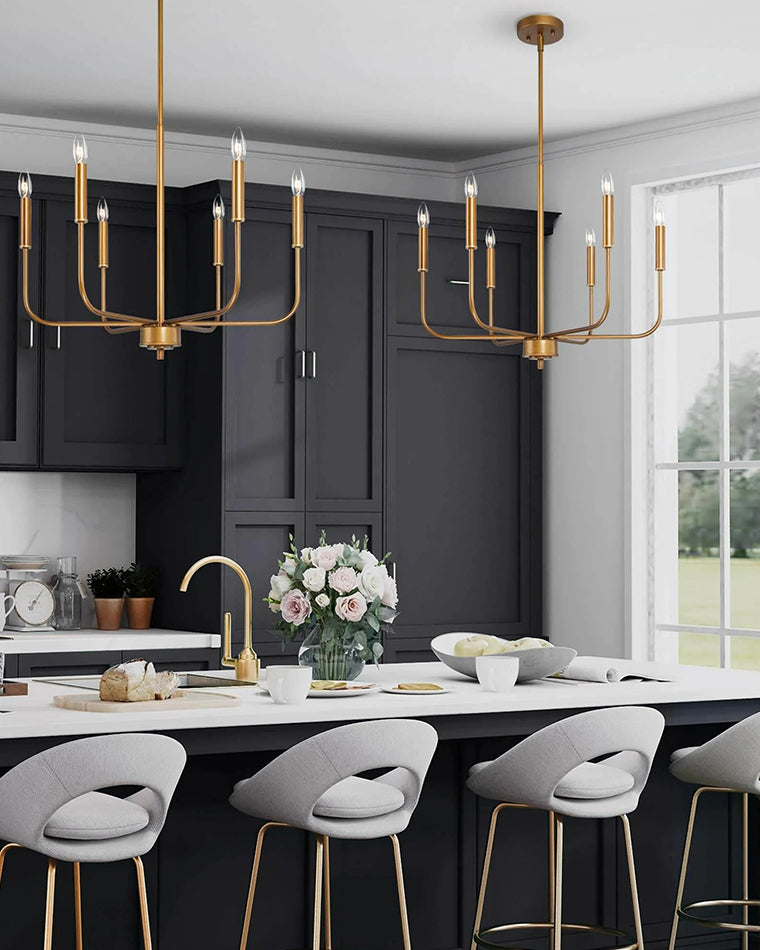 WOMO Gold Candlestick Chandelier-WM2509