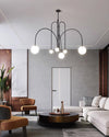 WOMO Mid Century Kronleuchter Glaskugeln im Wohnzimmer-WM2522 thumbnail