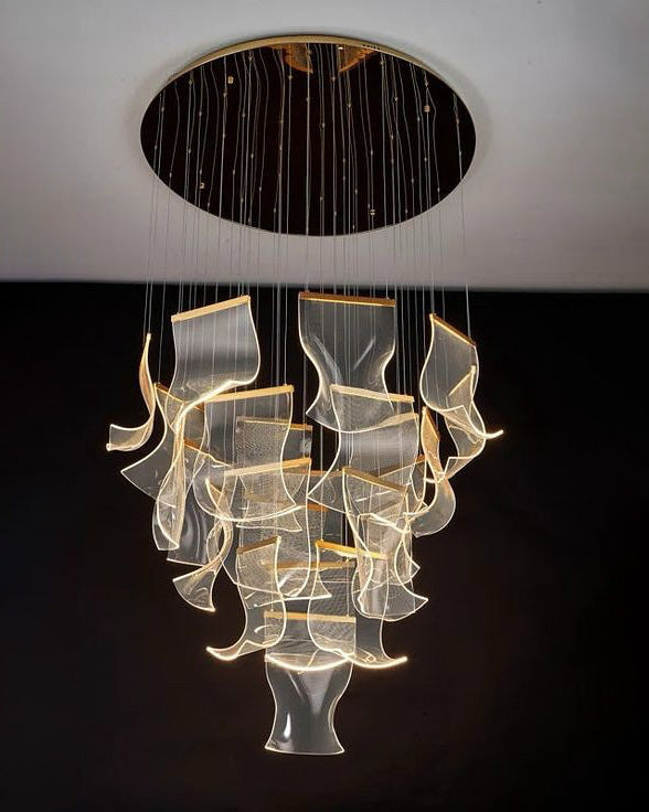 WOMO Breeze Dimmable Acrylic Chandelier-WM2158