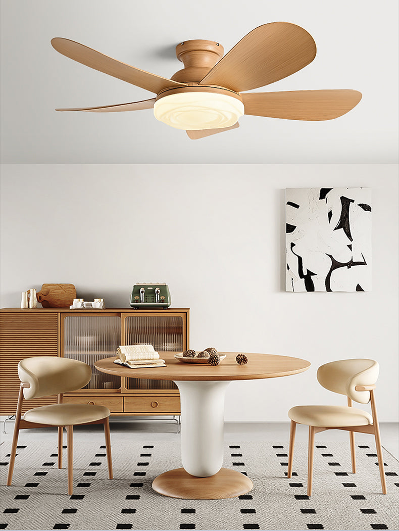 WOMO 52 inch Low Profile Ceiling Fan with Bright Light - WM5165