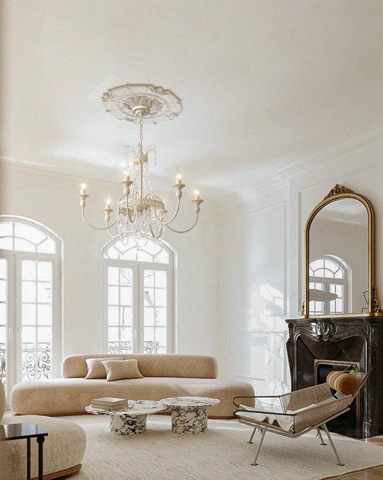 WOMO French Candelabra Crystal Chandelier-WM2398
