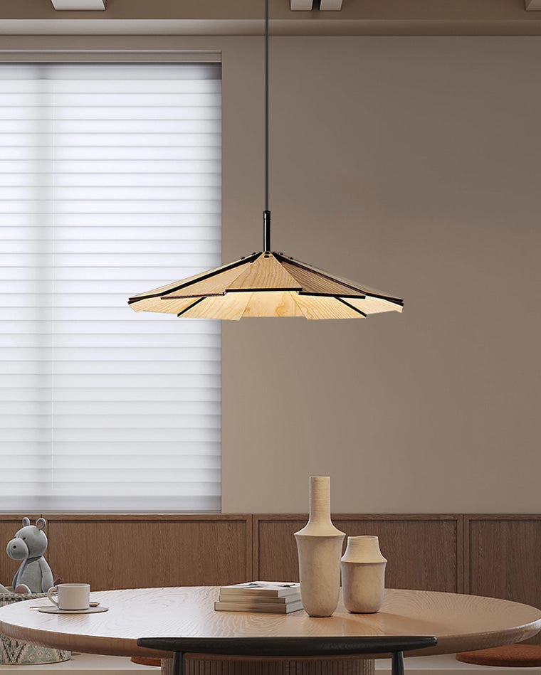 WOMO Petal Wood Pendant Light-WM2525