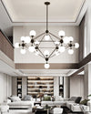 WOMO Sputnik Kronleuchter Wohnzimmer Modern Glas-WM2704 thumbnail