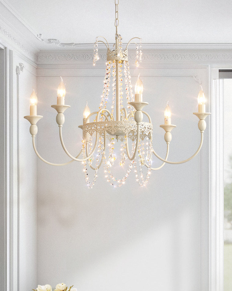 WOMO French Candelabra Crystal Chandelier-WM2398