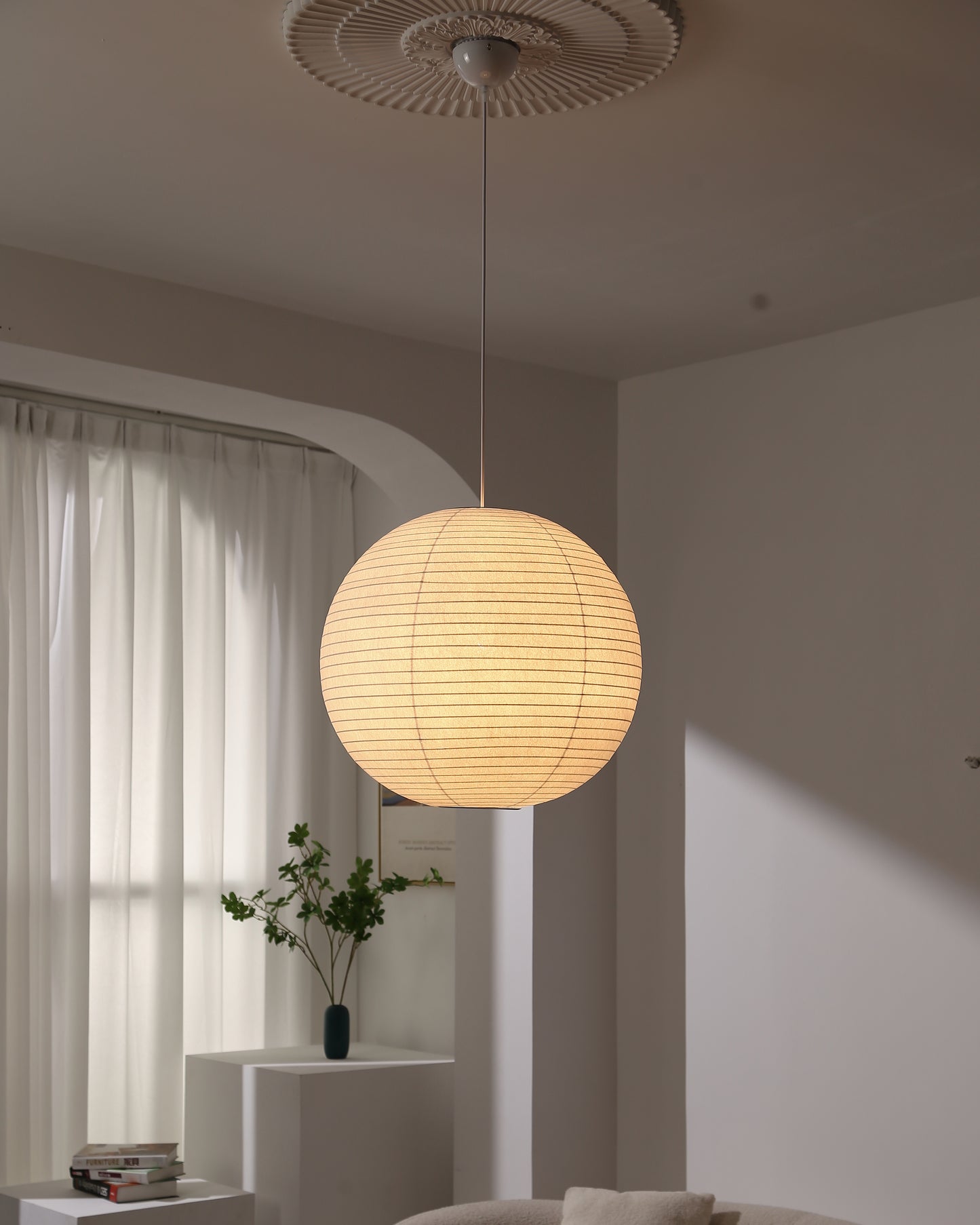 WOMO Rice Paper Globe Pendant Light-WM2722